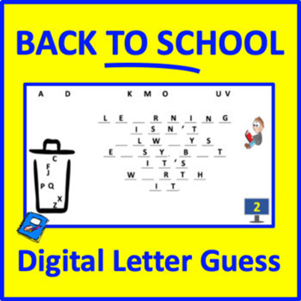 Back to School Letter Guess