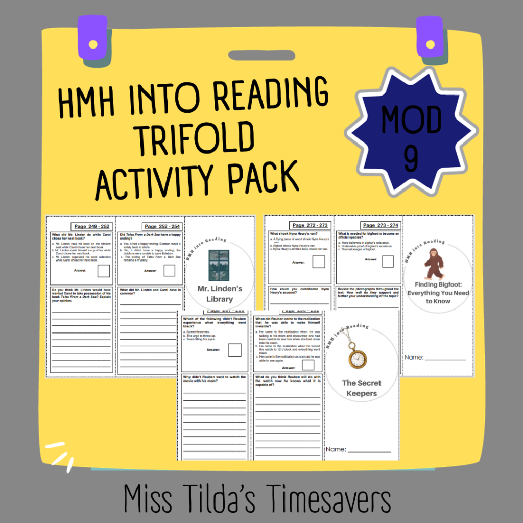 5th Grade HMH into Reading Activity Pack - Module - Made By Teachers