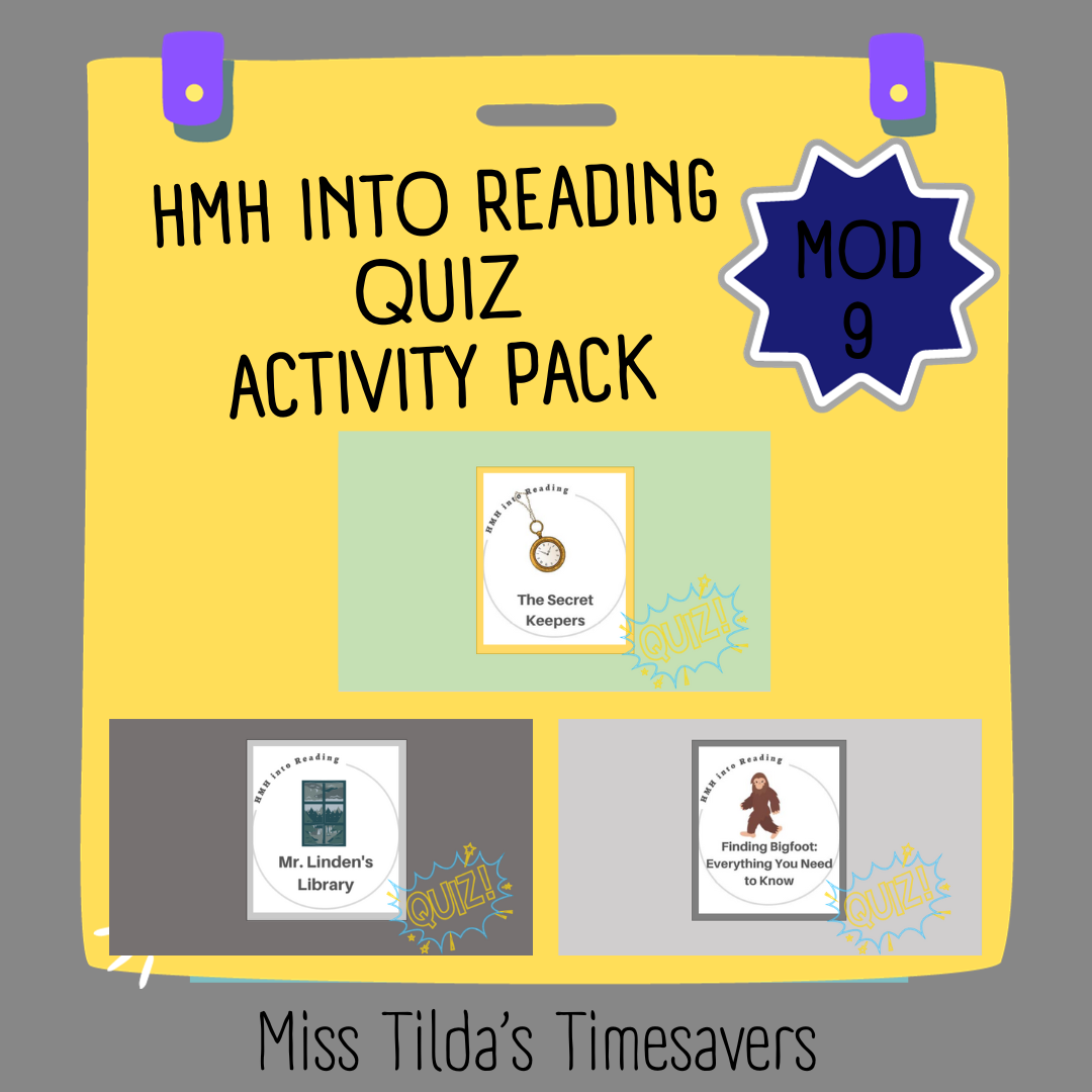 Grade 5 HMH into Reading Quiz: Module 9