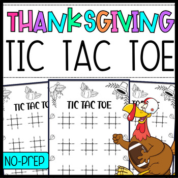 Thanksgiving TIC TAC TOE Game for kids | Made By Teachers