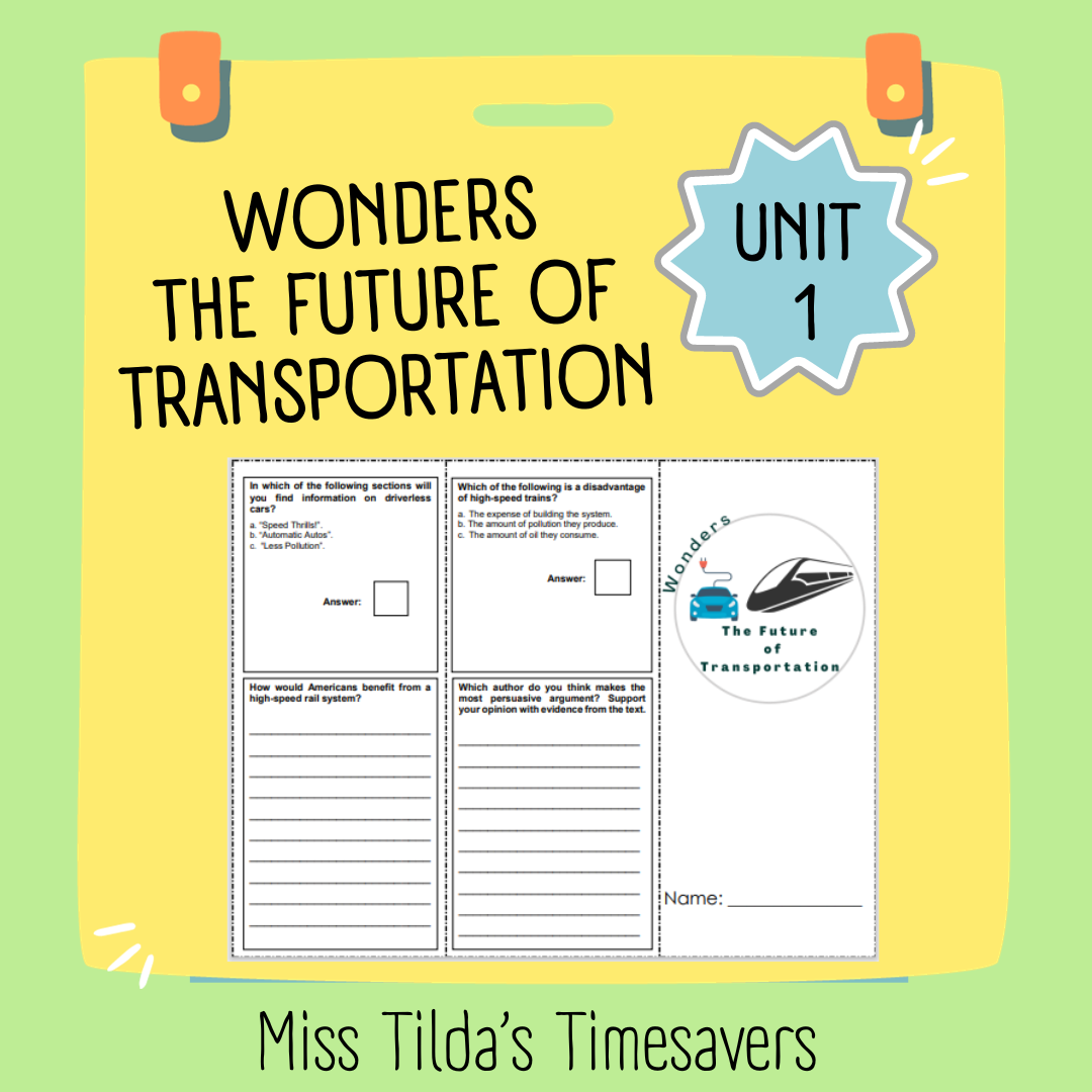 The Future of Transportation - Grade 5 Wonders