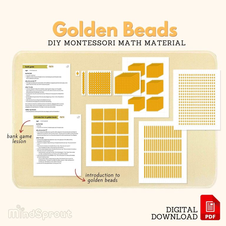 Diy Math Resources DIY Golden Beads Montessori DIY Math Material Introduction to Decimal ...