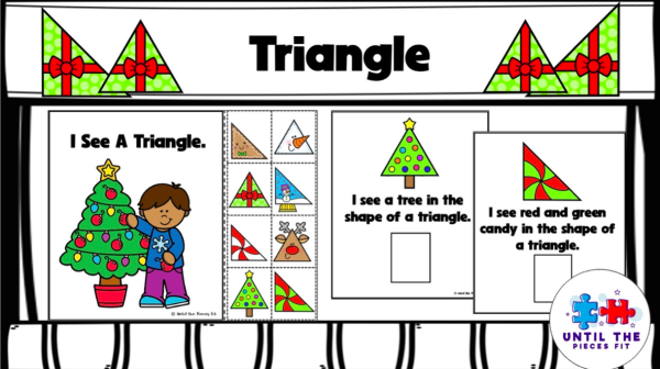 Simple Shapes Christmas Adapted Books | Made By Teachers