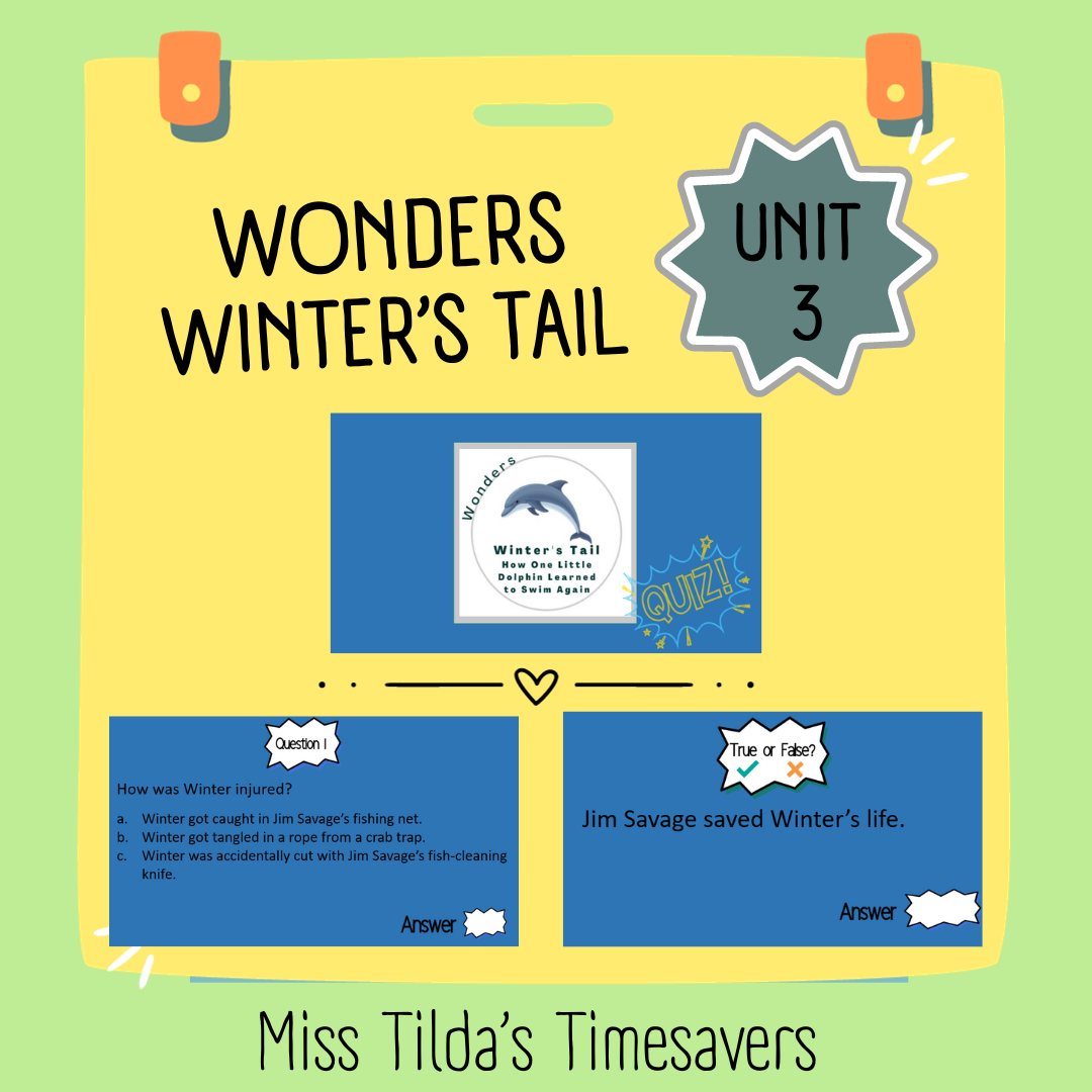 Winter's Tail Quiz - Grade 5 Wonders