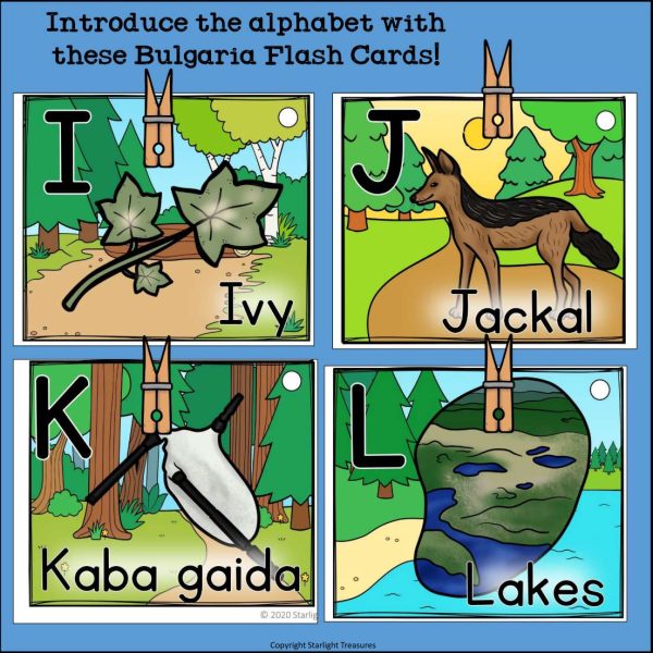 Alphabet Flash Cards for Early Readers - Country of Bulgaria | Made By ...
