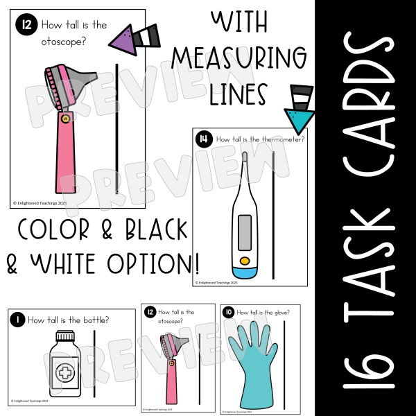 Medical Tools Measurement Cards Health Measuring Medical Measurement ...