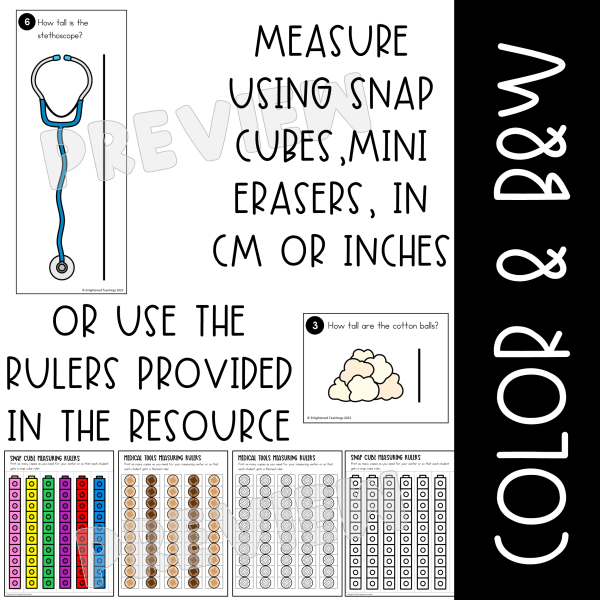Medical Tools Measurement Cards Health Measuring Medical Measurement ...