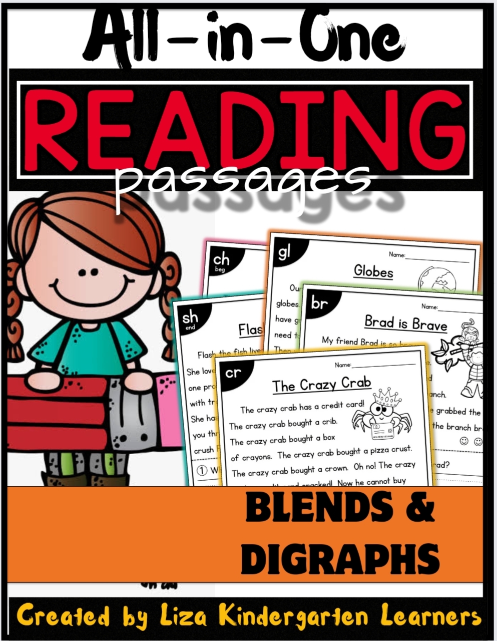 Reading Passage, Blends and Digraphs for Grade One