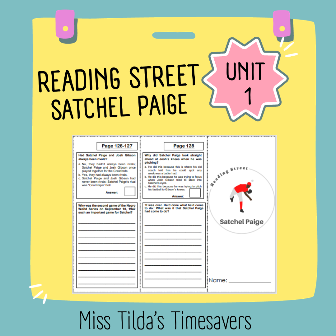 Satchel Paige - 5th Grade Reading Street