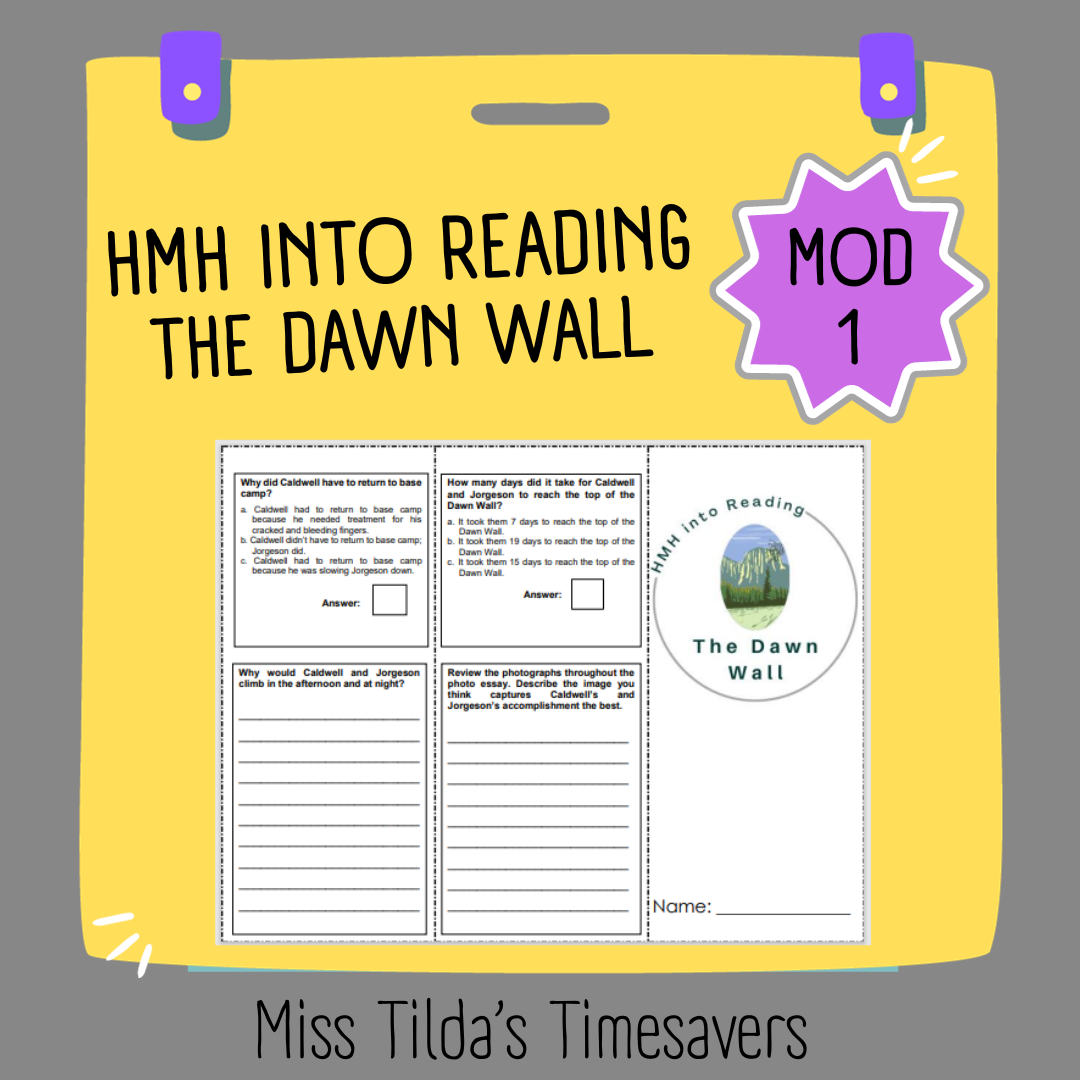 T.J. The Siberian Tiger Cub - Grade 3 HMH into Reading | Made By Teachers