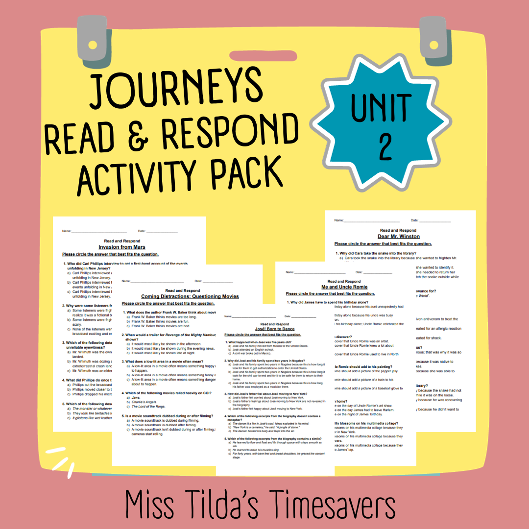 The Carp - Read and Respond myView Literacy 5 - Made By Teachers