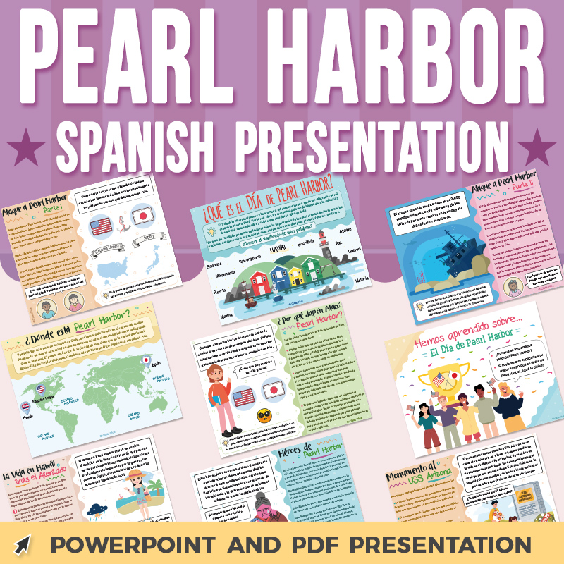 Pearl Harbor Presentación PowerPoint - SPANISH | Reflection and Discussion Q's