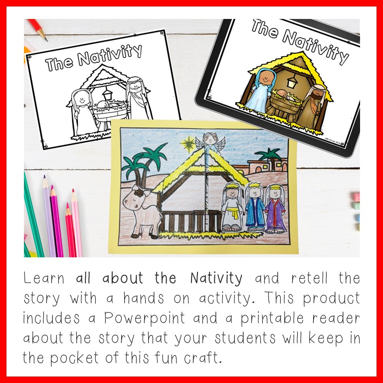 Nativity Craft | Christmas Story and Retelling Activities | Made By ...