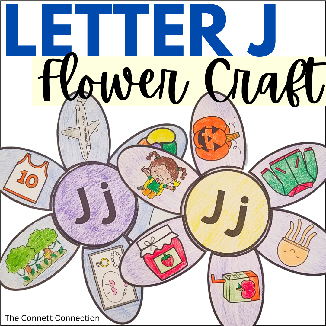 Letter J Flower Craft - A Letter Recognition Craft