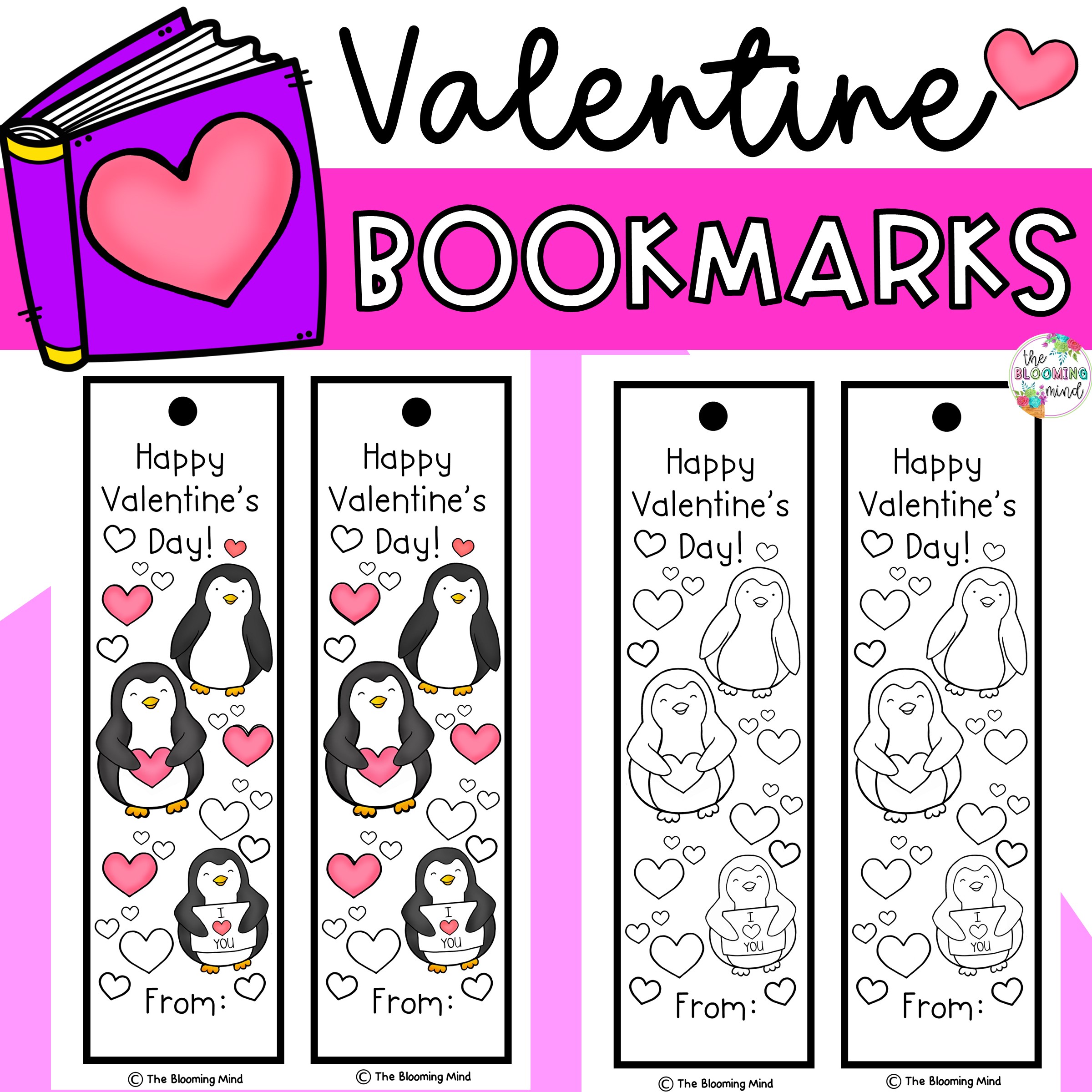 Valentine's Day Bookmark