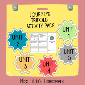 4th Grade Journeys Trifold Activity Pack | Made By Teachers