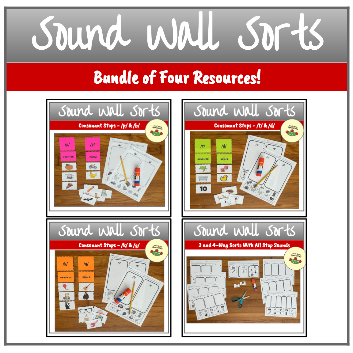 Sound Wall Picture Sorts - Bundle of 4 Resources