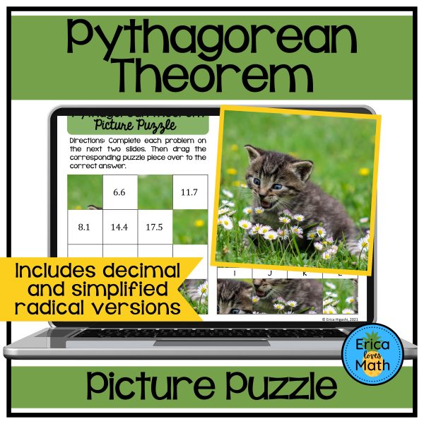 Pythagorean Theorem Digital Activity Picture Puzzle | Made By Teachers