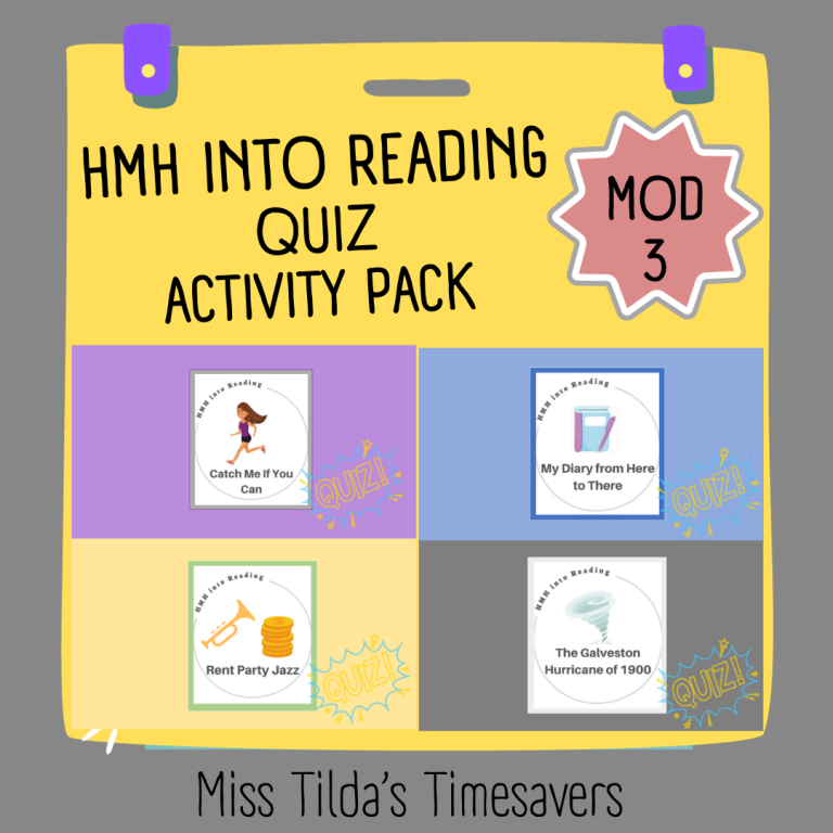 Grade 4 HMH into Reading Quiz: Module 3 - Made By Teachers