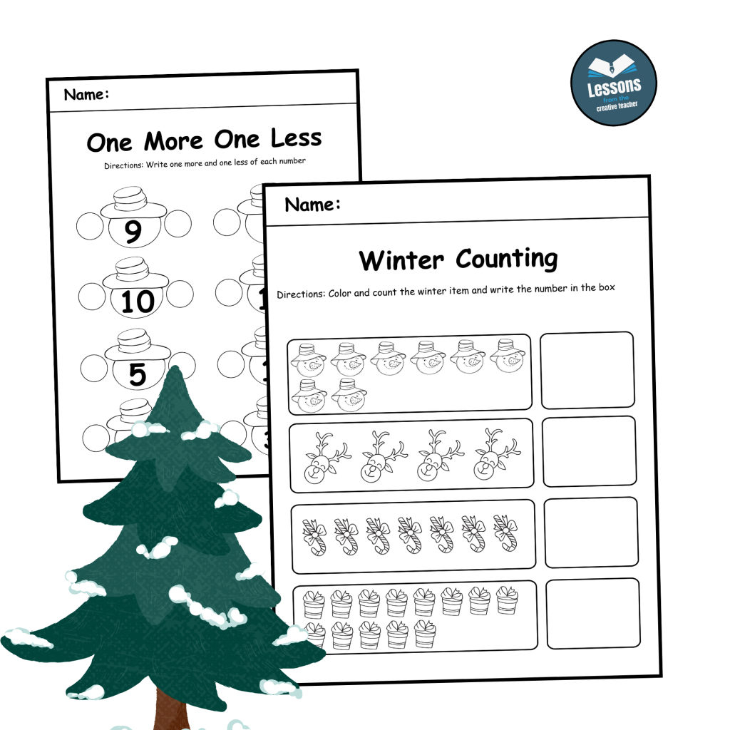 December Winter Math Packet NO PREP (Kindergarten) | Made By Teachers
