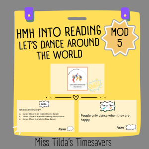 Let's Dance Around the World Quiz - Grade 4 HMH into Reading - Made By ...