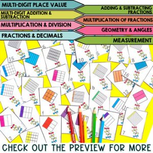 4th Grade Year Long Full Year Curriculum Guided Math Curriculum BUNDLE ...