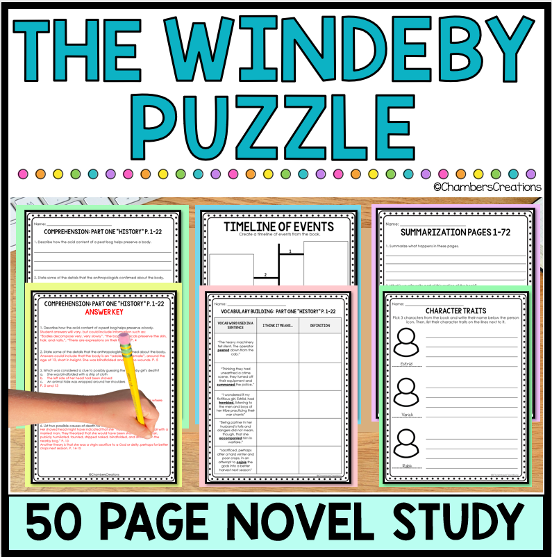 The Windeby Puzzle Lois Lowry Novel Study