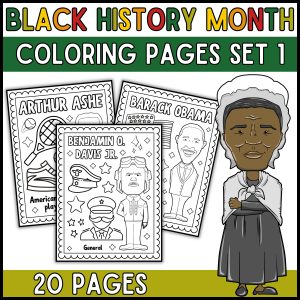 African-American Leaders Coloring Pages Black History Month Coloring Sheets Set1