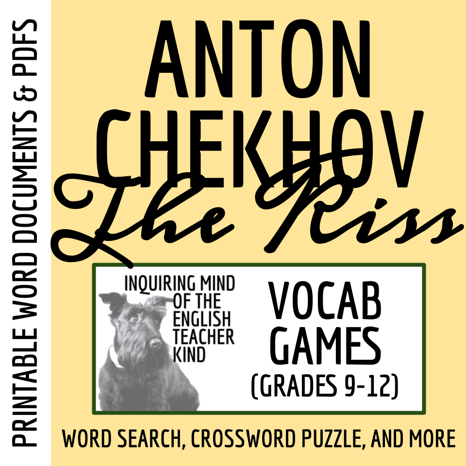 "The Kiss" by Anton Chekhov Vocabulary Games and Activities for High School