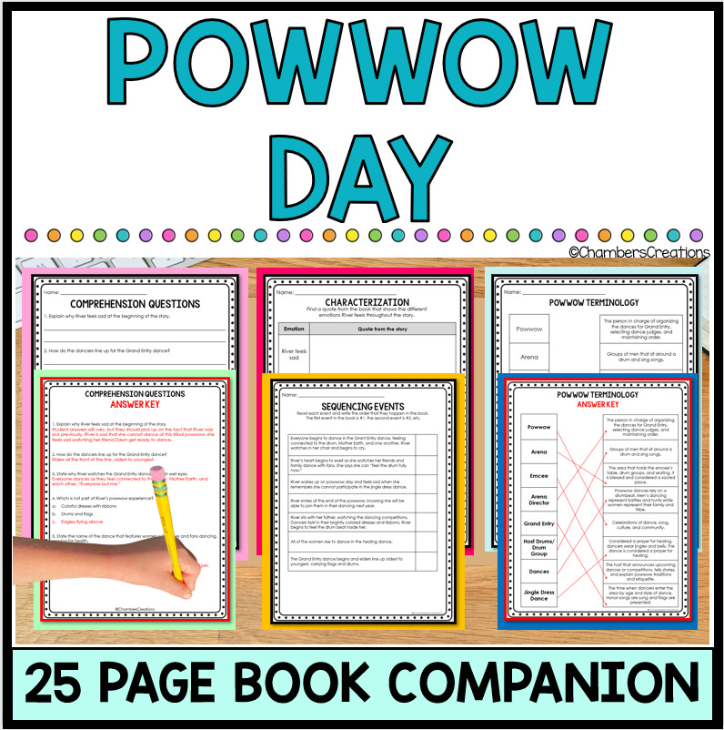 Powwow Day Book Companion Native American Indigenous People Heritage