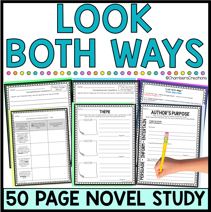Look Both Ways Novel Study Jason Reynolds