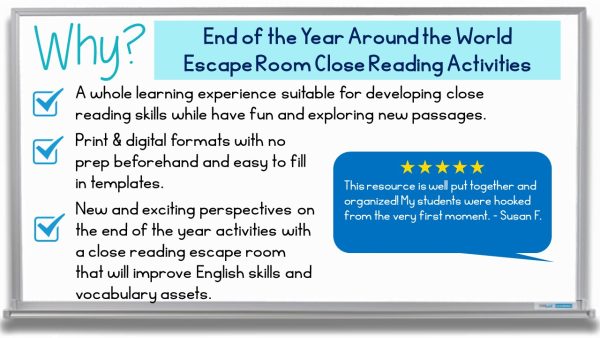 End of the Year Around the World Escape Room Close Reading Passage ...