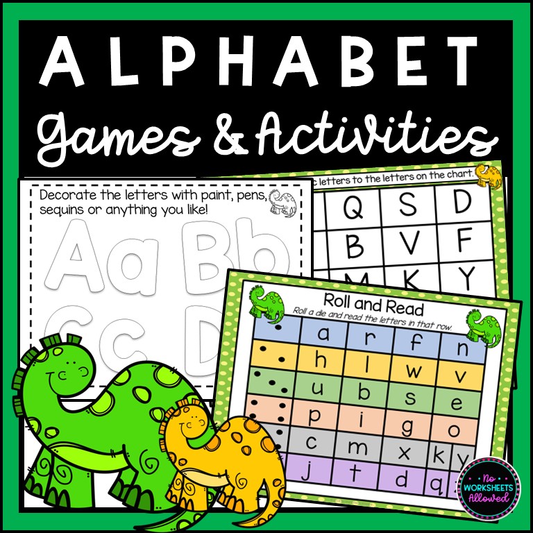 Alphabet Games and Activities (Dinosaur Theme)