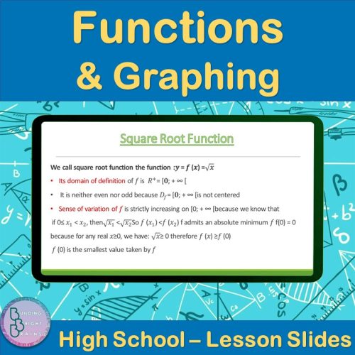 Functions and Graphing | High School Math PowerPoint Lesson Slides ...