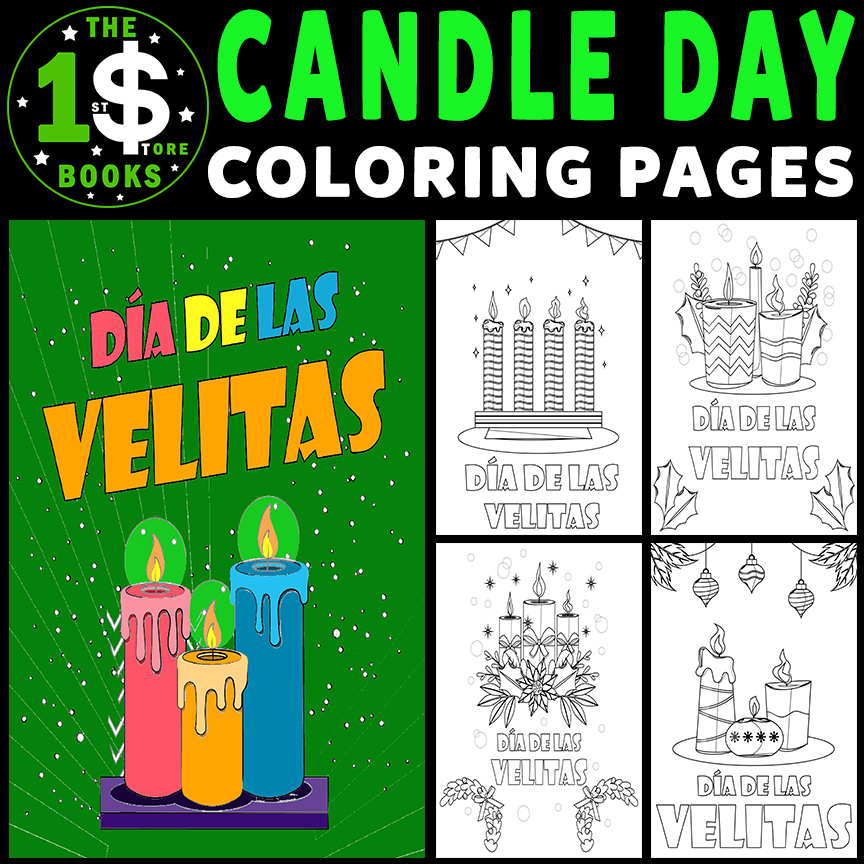 World Candle Day Coloring Pages | Día de las Velitas 7 décembre Coloring Sheets