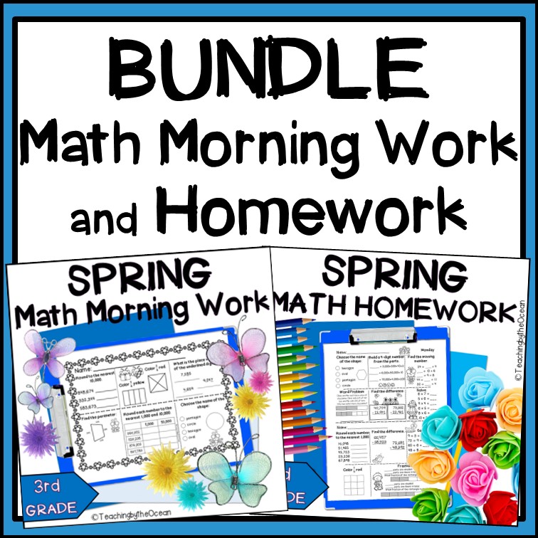 Spring 3rd Grade Math Homework - Made By Teachers