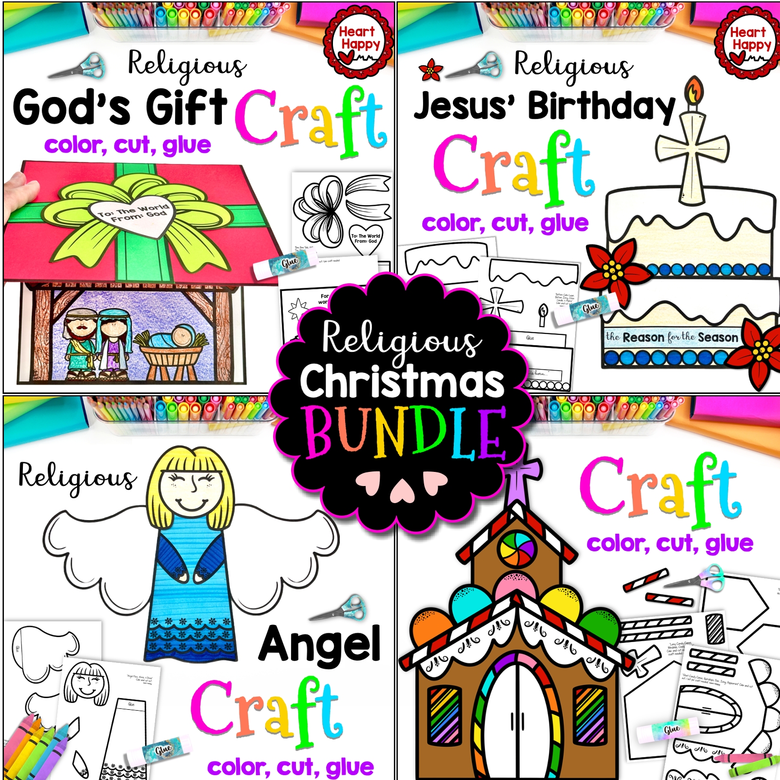 Religious Christmas Crafts BUNDLE