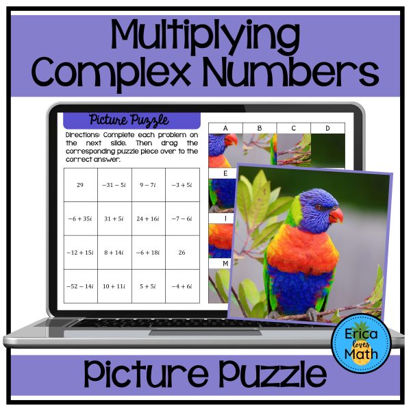 Multiplying Complex Numbers Digital Activity Picture Puzzle | Made By ...