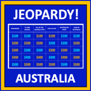 Australia Jeopardy - an interactive social studies game