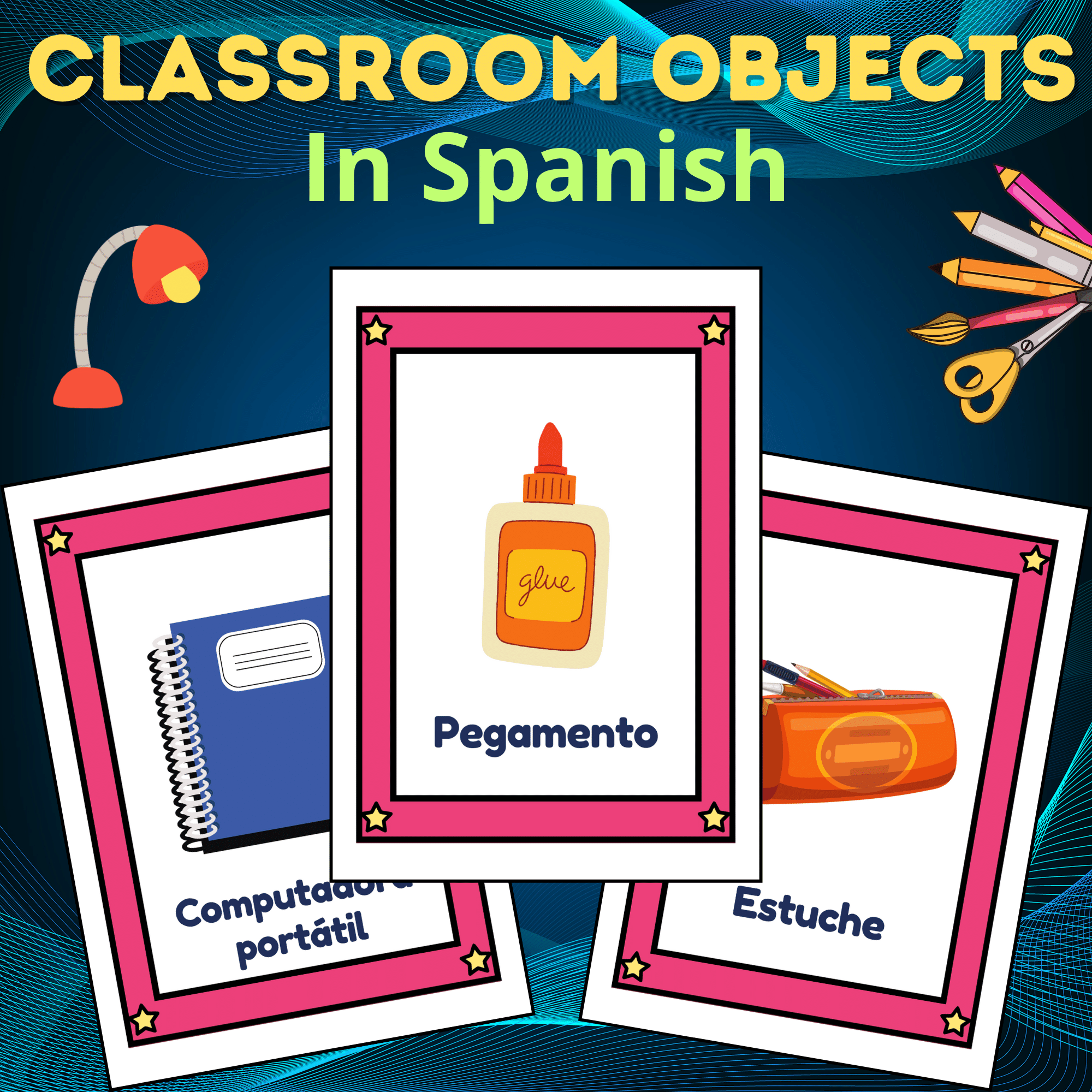 Enriching Learning:A40 Vocabulary List of Essential Classroom Objects in Spanish