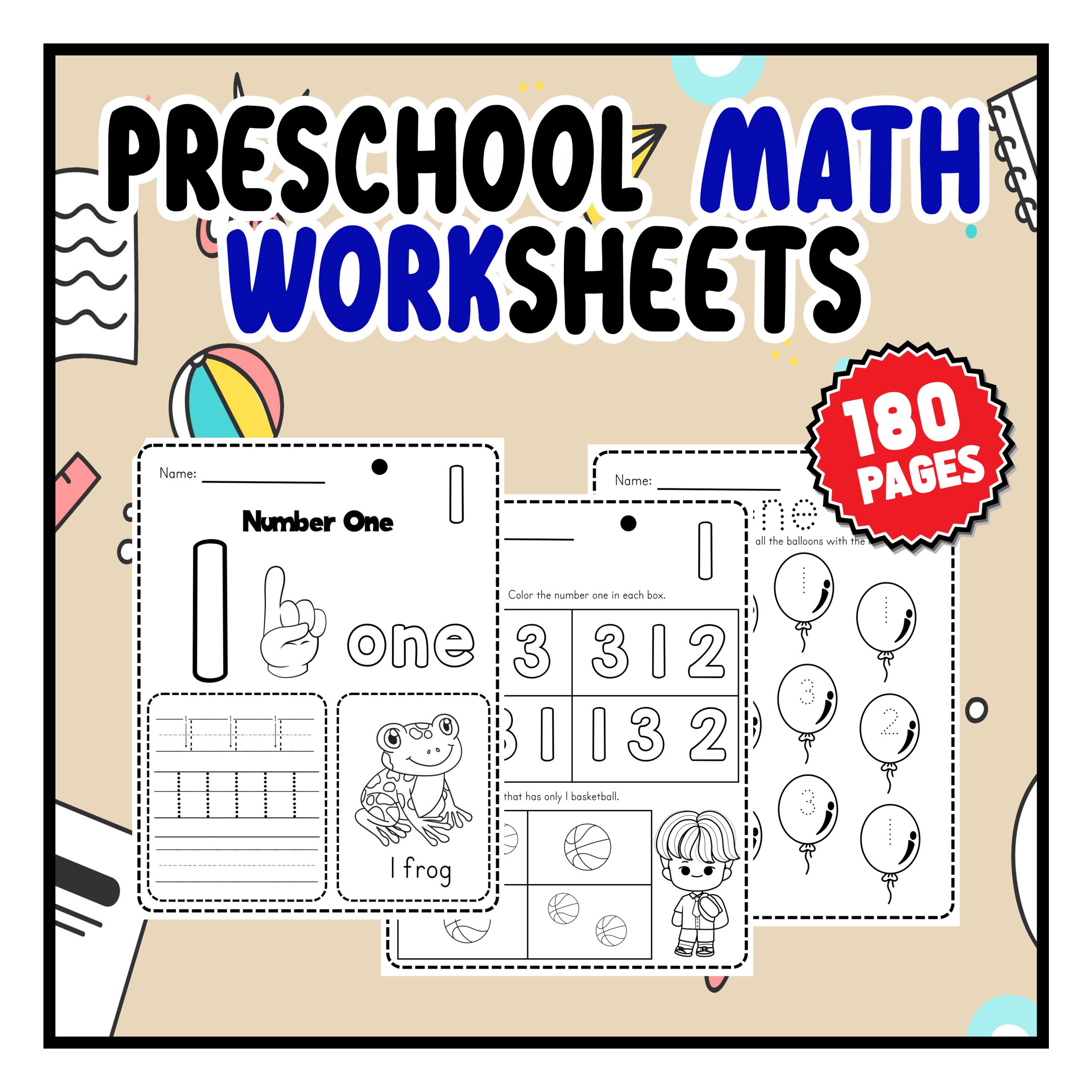 Preschool Math Worksheets