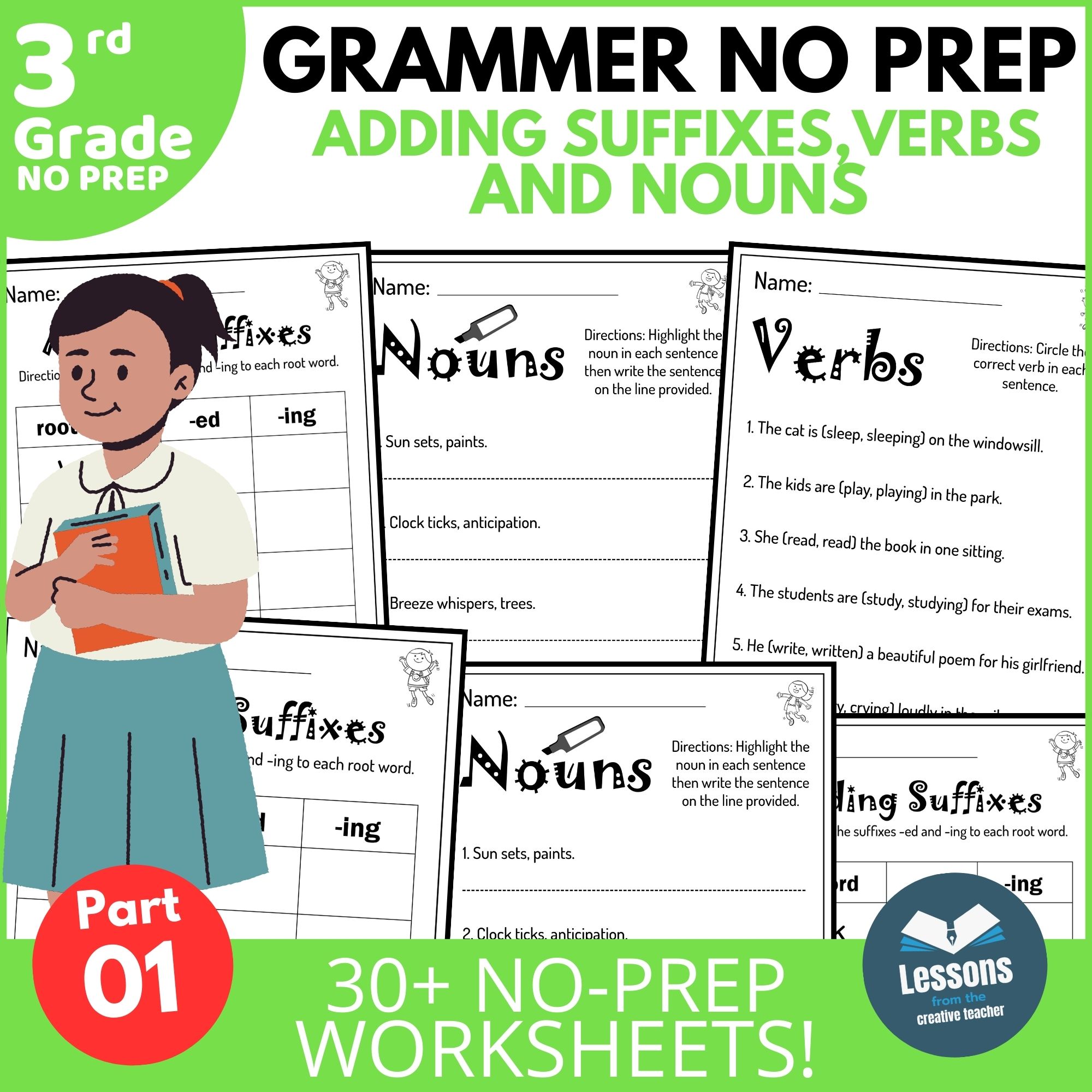 Grammer no prep adding suffixes,verbs and nouns - part 1