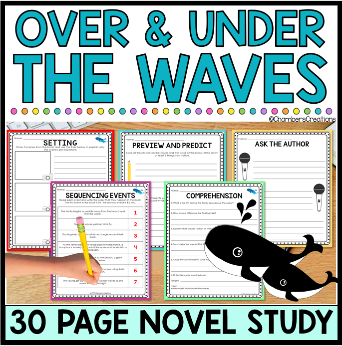 Over and Under the Waves Novel Study Kate Messner Earth Day Ocean