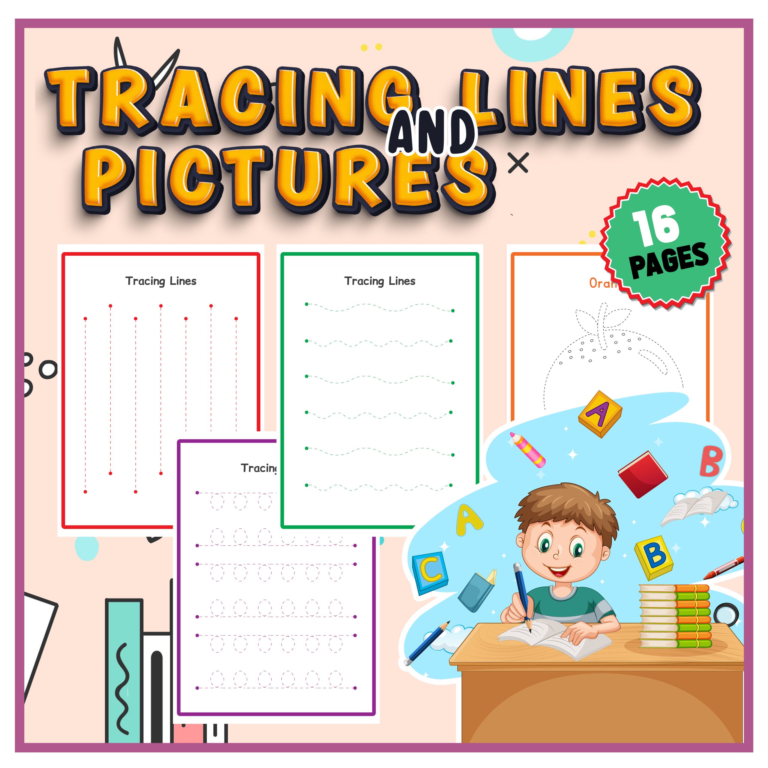 Tracing Lines and Pictures | Worksheets