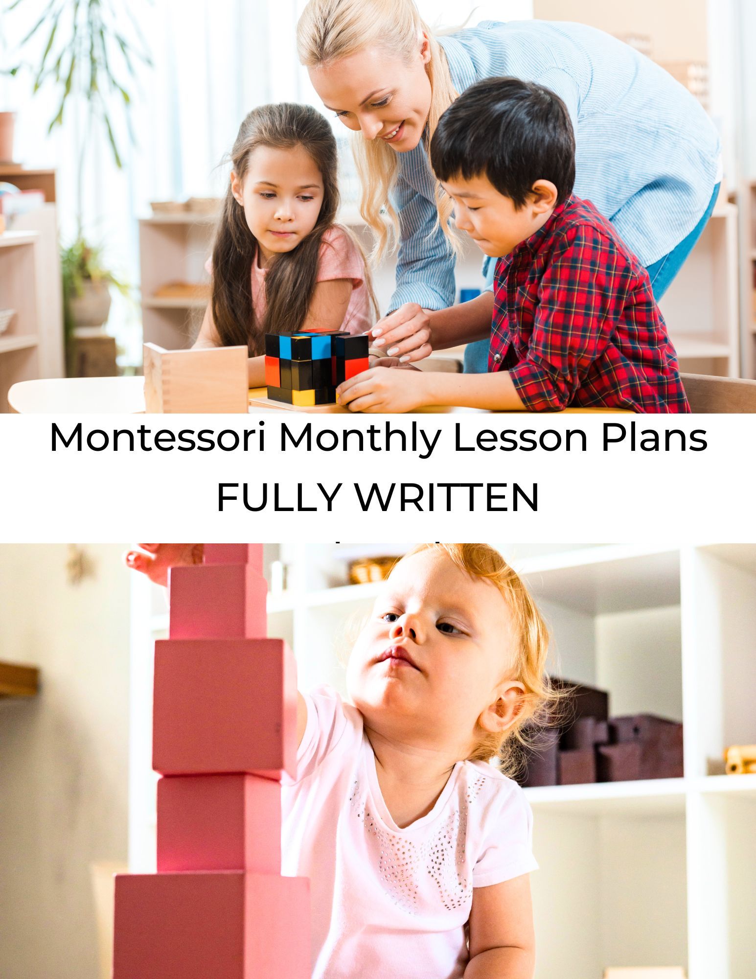 Montessori Lesson Plan 12 weeks DAILY curriculum QUARTERLY June July August