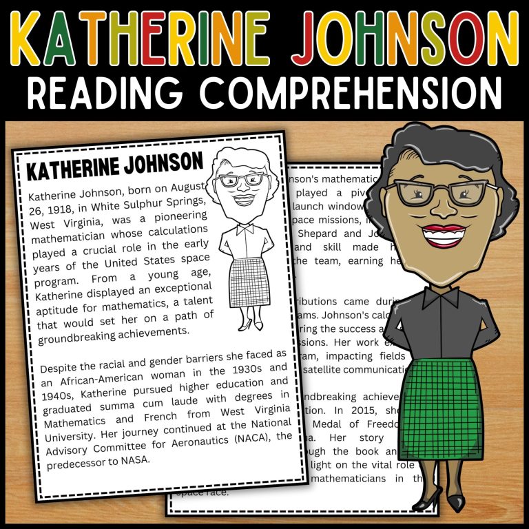Black History Month Katherine Johnson Reading Comprehension Passage ...