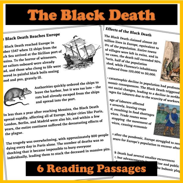 The Black Death Bubonic Plague Reading Comprehension and Questions ...