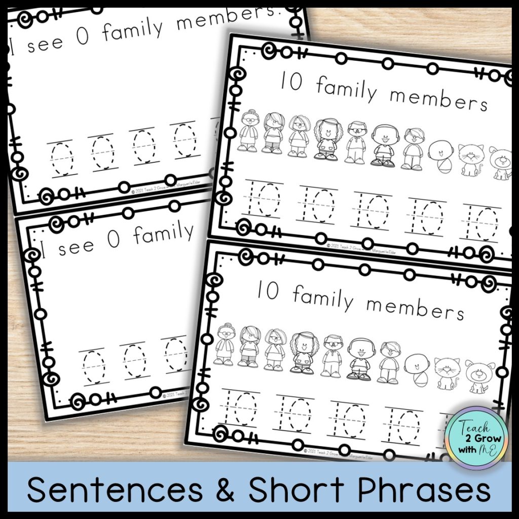 All About My Family Counting Book 0-10 Emergent Reader | Made By Teachers