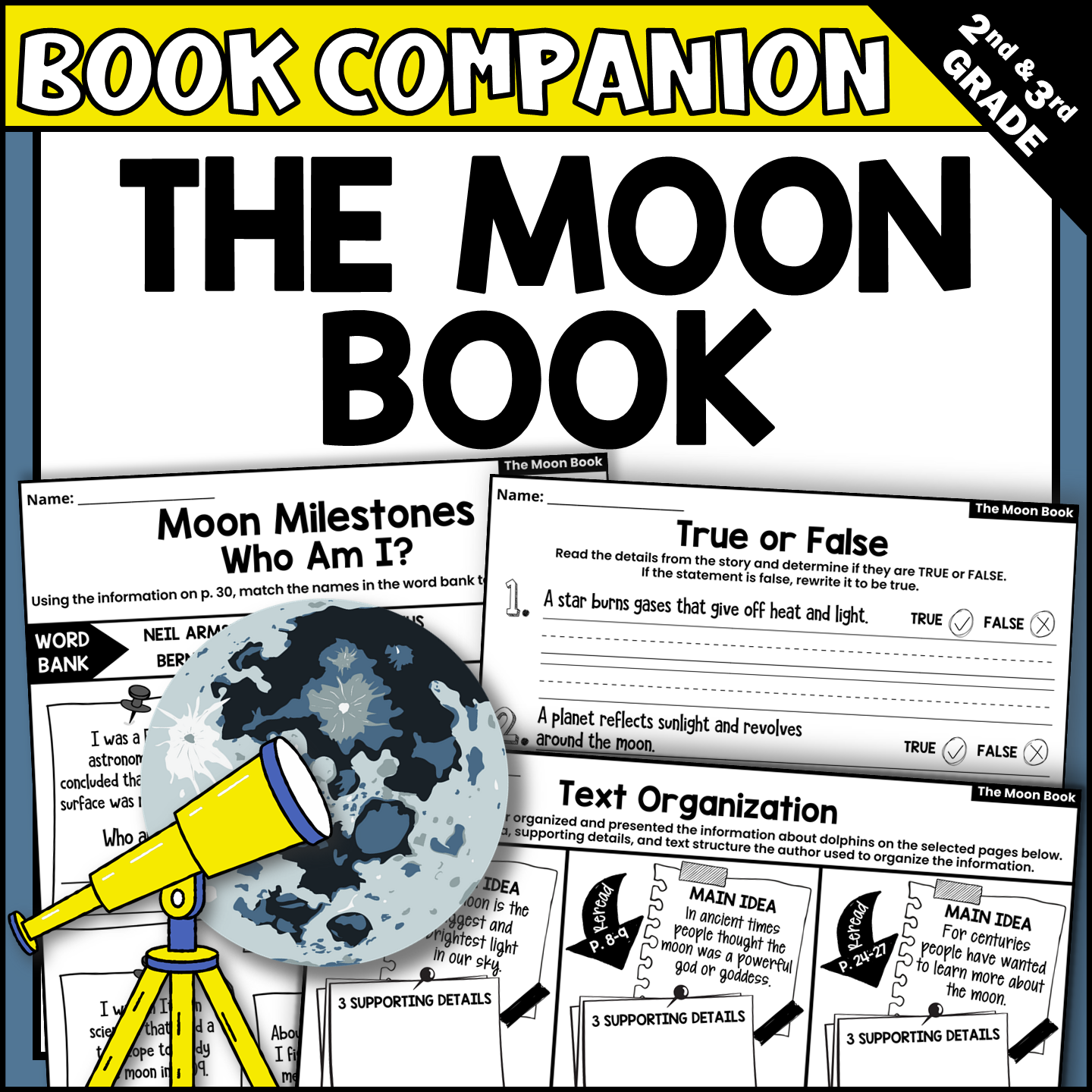 The Moon Book by Gail Gibbons Interactive Read Aloud Activities