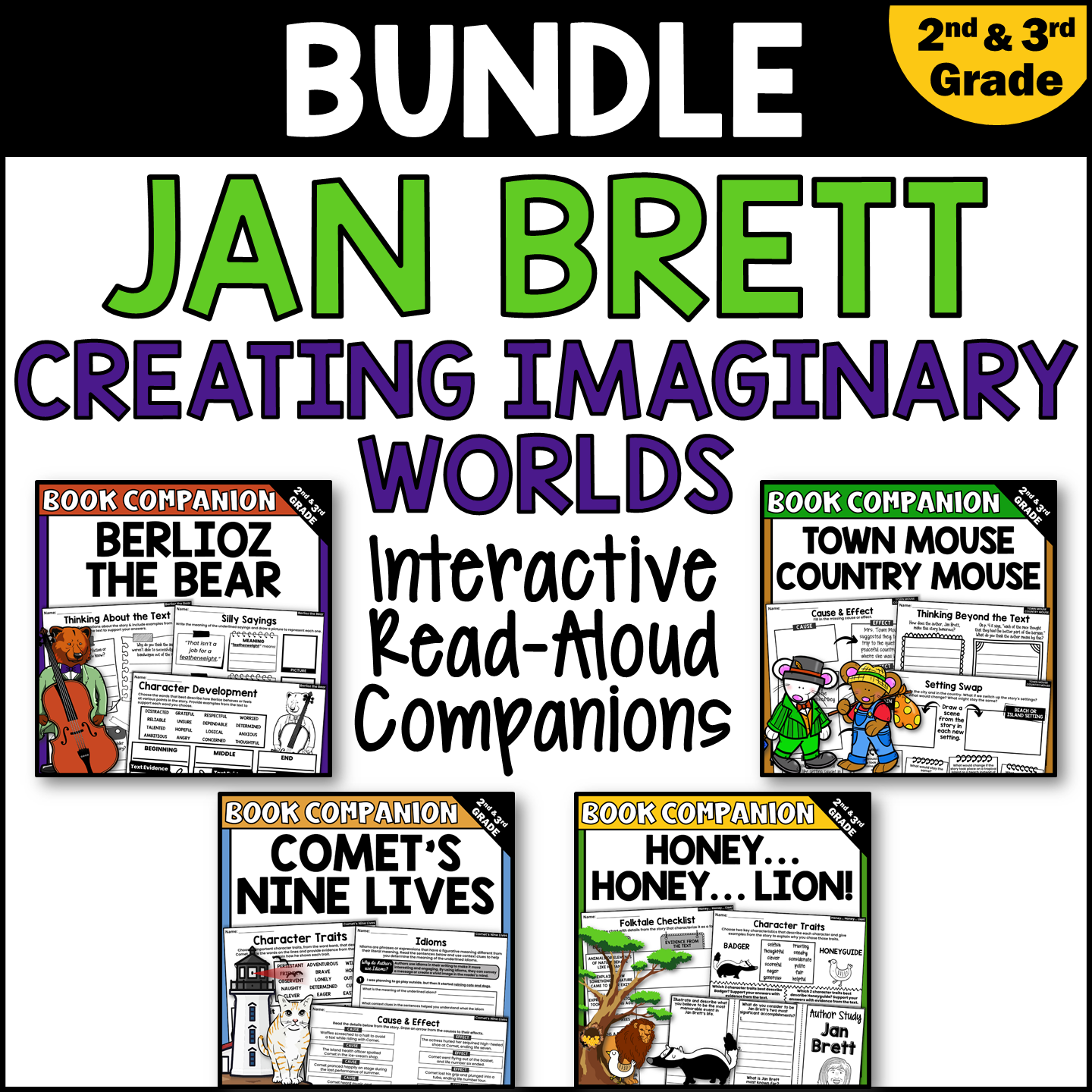 Jan Brett: Creating Imaginary Worlds Interactive Read-Aloud Activities BUNDLE